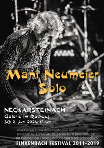Konzert - Mani Neumeier - Solo im Rahmen der Fotoausstellung von Frank Schindelbeck FINKENBACH FESTIVAL 2011 - 2019